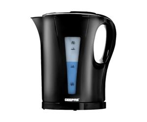 GEEPAS 1.7L Electric Kettle Cordless, Boil Dry & Auto Shut Off 2200W Black | Fast Boil Jug Kettle, Illuminated Switch, Cord Storage, 1 Year Warranty