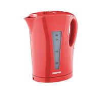GEEPAS 1.7L Electric Kettle Cordless, Boil Dry & Auto Shut Off, 2200W Red | Fast Boil Jug Kettle, Illuminated Switch, Cord Storage, 1 Year Warranty