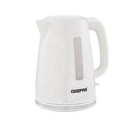 Geepas White 1.7L Premium Rapid Boil Cordless Electric Kettle 2200W
