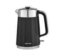GEEPAS 1.7L Electric Kettle | Rapid Boil Cordless Jug Kettle for Hot Water Tea Coffee | Auto Shut-Off 360° Swivel Base Boil Dry Protection Easy Pour | Arcus Collection Black 3000W