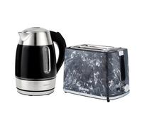 Geepas 1.7L Illuminating Electric Kettle & 900W 2 Slice Bread Toaster Combo Set
