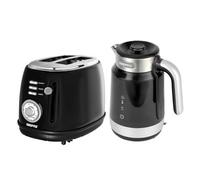 Geepas 1.7L Smart Stainless-Steel Kettle & 2 Slice Bread Toaster Combo