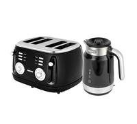 Geepas 1.7L Smart Stainless-Steel Kettle & 4 Slice Bread Toaster Combo