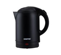 GEEPAS Electric Kettle | 1.8L Cordless Stainless Steel Jug Kettle with LED Indicator for Hot Water Tea Coffee | Boil Dry Auto Shut Off Water Gauge | Swivel Base with Auto Lid Open | 1800W Matte Black