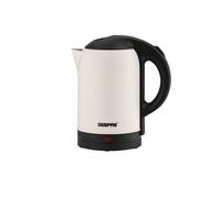 GEEPAS Electric Kettle | 1.8L Cordless Stainless Steel Jug Kettle with LED Indicator for Hot Water Tea Coffee | Boil Dry Auto Shut Off Water Gauge | Swivel Base with Auto Lid Open | 1800W Matte Cream