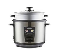 GEEPAS 1.8L Rice Cooker with Steamer Keep Warm Auto Cooking 700W Silver