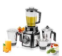 Geepas 1000W 5 in 1 Mixer Grinder, 3 Stainless Steel Jars Dry Wet Grinding Juicing