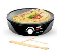 Geepas 1000W Pancake & Crepe Maker - Electric Non-Stick Cooking Plate