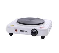 GEEPAS 1000W Single Hot Plate for Precise Tabletop Cooking Cast Iron