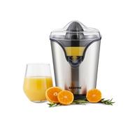 Geepas 100W Citrus Juicer Electric Orange Juicer | Professional Brushed Stainless Steel Fruit Juicer | Squeezes Oranges Lemons Lime Juices | Freshly Pressed Fruit Juices in Seconds - 2 Year Warranty