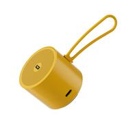 GEEPAS Ultra Portable Bluetooth Speaker | 3D Stereo Sound 10M Range 5H Playtime BT 5.4 Type-C Rechargeable IPX7 Waterproof | Ideal for Travel Camping Outdoor Home Sports | 2 Year Warranty 15W Yellow