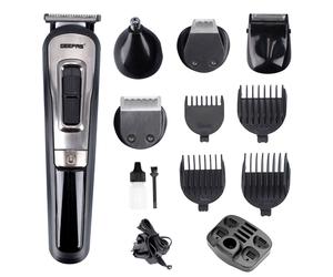 Geepas 11-in-1 Rechargeable Beard Grooming Kit Trimmer Set for Men & Hair Clipper