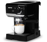 GEEPAS 1140W Espresso Machine Barista Coffee Maker with 15 Bar Pump & Milk Frother Ideal for Home Kitchen Cappuccino Reusable Stainless Steel Filter Removable 1.25L Water Tank GCM41506UK Silver