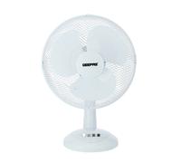 GEEPAS 12" Table Fan | Electric Portable Worktop Desk Fan with 3 Speeds 3 Blades, 35W