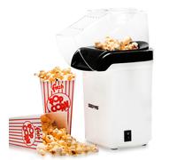 Geepas 1200W Electric Popcorn Maker Machine Fat Free Hot Air Large Popper in White Geepas White