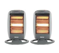 Geepas 1200W Halogen Heater Pack of 2 | 400/800/1200W Heat Settings