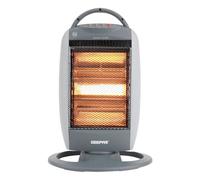 Geepas 1200W Halogen Heater Quartz Instant Heating Portable in Light Grey Geepas Light Grey
