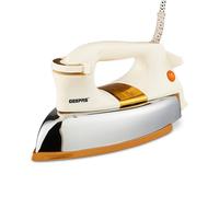 Geepas 1200W Heavy Weight Dry Iron Non-Stick Coating in White Geepas White
