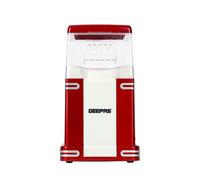 Geepas 1200W Popcorn Maker Machine Retro Hot Air Fat-Free Popcorn Popper in Red Geepas Red