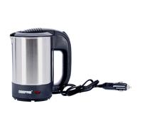 Geepas 12V Car Kettle 500ML Travel Kettle, Water Heater for Caravans Portable Stainless-Steel Electric Car Kettle with Cigarette Lighter