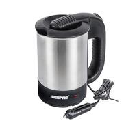 Geepas 12V Car Kettle - 500ML Travel Kettle, Water Heater for Caravans - Portable Stainless-Steel Electric Car Kettle with Cigarette Lighter Charger - Electric Kettle for Hot Water Coffee Tea