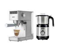 Geepas 1450W Espresso & Cappuccino Coffee Machine & 450W Coffee Grinder Combo Set
