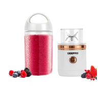 Geepas 150W 420Ml Mini Rechargeable Blender Smoothie Maker Kitchen Gym, White