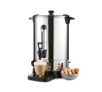 Geepas Electric Catering Urn, 1650W Instant Hot Water Boiler Dispenser - Tea Urn Kettle Home Brewing Commercial Office Use with Keep Warm - Easy Pour Tap, 15 Litre, Stainless Steel - 2 Year Warranty