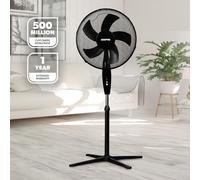 GEEPAS 16 Inch Pedestal Fan Floor Standing Oscillating Air Cooling 3 Speed 45W