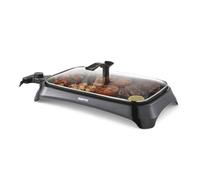 GEEPAS 1600W Electric Barbecue 2-in-1 Grill Hot Plate Smokeless Indoor BBQ | Griddle Built In Drip Tray Adjustable Temperature 2 Year Warranty