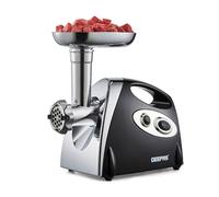 Geepas Gmg42508UK_bk Electric Meat Grinder, Stainless Steel Meat Mincer & Sausage Stuffer, Red, Black