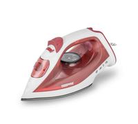 Geepas 1800W Steam Iron Dry & Wet Steam Iron, Variable Temperature Control, Non-Stick Soleplate, 120Ml Tank, Red