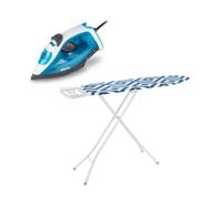 Geepas 1800W Steam Iron & Royalford Ironing Board Combo Set