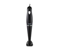 Geepas Hand Blender | Food Collection Hand Blender, Soup Mixer with Stainless Steel Blades | Ideal for Smoothies Shakes Vegetables Baby Food Soup | Anti-Splash | 2 Year Warranty, Black, 180W (Black)