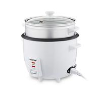 Geepas 1L Rice Cooker & Steamer Keep Warm Function Automatic Steam Vegetables 450W in Off-White | Size: 1000ml Geepas Off-White 1000ml