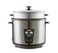 GEEPAS 2.8L Rice Cooker with Steamer Keep Warm Auto Cooking 1000W Silver