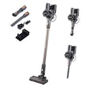 GEEPAS Cordless Vacuum Cleaner & Handheld Upright Stick 240V | Dual Mode Machine 10Kpa Suction for Carpet Hard Floor | 40 Min Runtime Rechargeable Battery LED Motorised Headlight HEPA Filter 160W