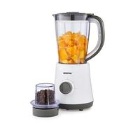Geepas Electric Blender Smoothie Maker, Food Jug Blender 500W - Stainless Steel Blades, 2 Speed Control with Pulse Function, 1.5L Jar -Coffee Grinder Mill, Smoothie Maker 2 Year Warranty - Grey