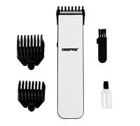 Geepas 2 in 1 Rechargeable Trimmer | Professional Men Kids Hair Clipper & Beard Stubble Trimmer Kit | Popular 6mm and 9mm Combs Included - 2 Years Warranty