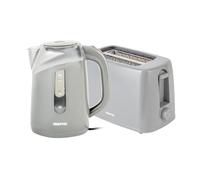 GEEPAS 2 Slice Bread Toaster & 2200W Illuminating 1.7L Kettle Combo Set