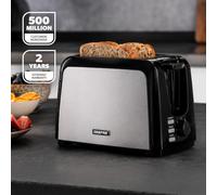Geepas GBT36567UK-BK White 2 Slice Toaster 750W - Wilko