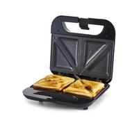 Geepas Toastie Maker | 2 Slice Sandwich Toaster, Cooks Delicious Crispy Sandwiches | 750W, 2 Slice Sandwich Press | Cool Touch Handle, Automatic Temperature Control & Non-Stick Plate