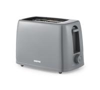 GEEPAS 2 Slice Toaster 6 Browning Levels Cancel Function 650W Grey