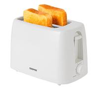 (White) Geepas 2Slice Toaster 6Level Browning Control 650W