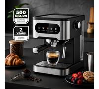 GEEPAS 20 Bar Espresso Machine Milk Frother 1350W Coffee Maker Latte 1.5L UK