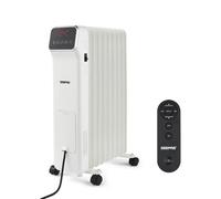 Geepas 2000W Digital Oil Filled Radiator, 9 Fin - Energy Efficient Electric Heater with LED Display, Built-in Timer, 3 Heat Settings, Low Running Cost and Remote Control - 2 Year Warranty