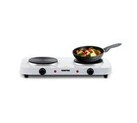 Geepas 2000W Electric Double Hot Plate Adjustable Heat Settings Overheat Protection
