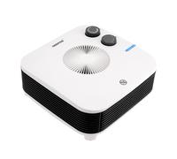 Geepas Portable Fan Heater - Flatbed Heater, Adjustable Thermostat with 2 Heat Settings 1000-2000W & Overheat Protection - Lightweight Heater with Cool, Warm & Hot Wind - 2 Years Warranty