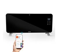 Geepas 2000W Smart Glass Panel Heater With Wifi In Black Black
