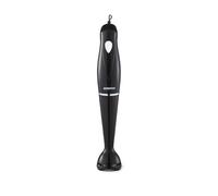 Geepas 200W Hand Blender | Food Collection Immersion Hand Blender | Ideal for Smoothies, Shakes, Baby Food, Soup, Grinding Ingredients, Vegetables & Fruits - 2 Year Warranty (200W - Black)